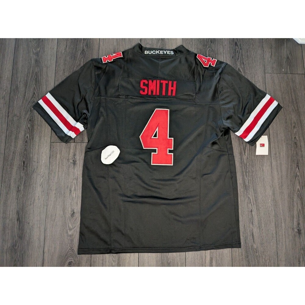Jeremiah Smith #4 Ohio Buckeyes ๐ 2025 BLACKOUT Natty Champs Jersey Medium - Picture 2 of 5